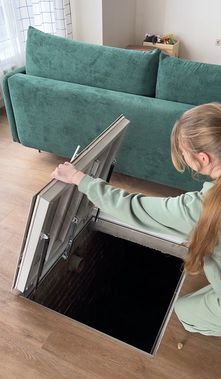 Самоподъемный Невидимка уголок 700*1000, утепленный Самоподъемный Невидимка уголок 700*1000, утепленный