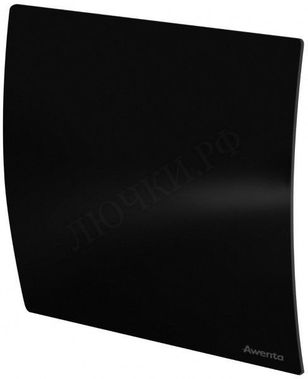 Вытяжной вентилятор Awenta System+, Silent, 125 KWS125W, Escudo, PECB125P, Чёрный глянцевый, пластик Вытяжной вентилятор Awenta System+, Silent, 125 KWS125W, Escudo, PECB125P, Чёрный глянцевый, пластик