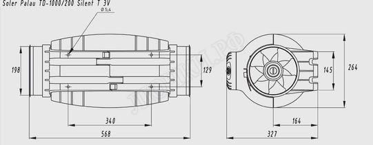 Вентилятор TD1000/200 Silent T 3V Вентилятор TD1000/200 Silent T 3V