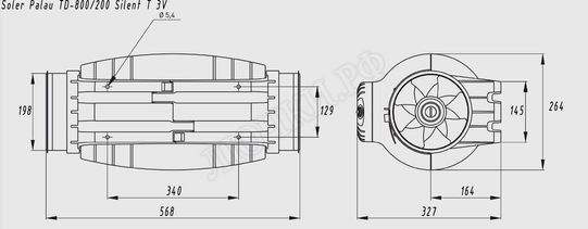 Вентилятор TD800/200 Silent T 3V Вентилятор TD800/200 Silent T 3V